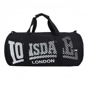Image of Lonsdale Barrel Bag - Black/White