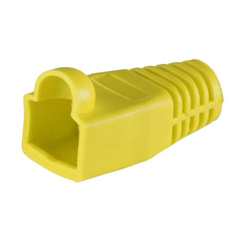 Image of Cablenet Cablenet RJ45 Cat6a Boot Yellow 6.5mm 22-2084
