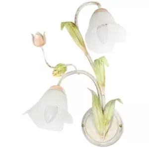 Image of Onli Wilma Flower Wall Lamp, Glass Shades