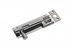 Image of Wickes Necked Barrel Bolt - Chrome 76mm