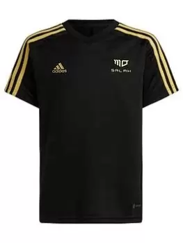 Image of Boys, adidas Salah Kids T-Shirt - Black/Gold, Size 15-16 Years