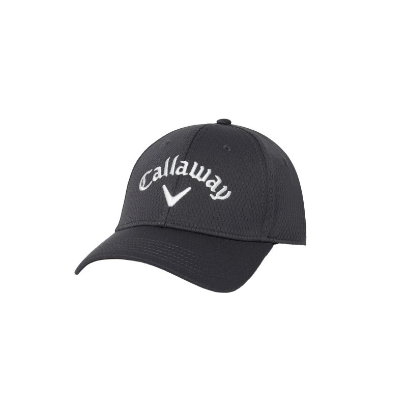 Image of Callaway Callaway Men Logo Baseball Cap in Charcoal Charcoal One Size Male 5063300166468