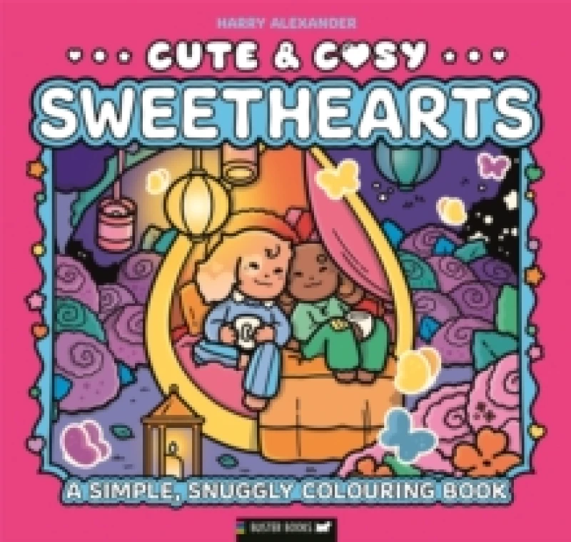 Image of Cute & Cosy: Sweethearts : A Simple, Snuggly Colouring Book Paperback / softback