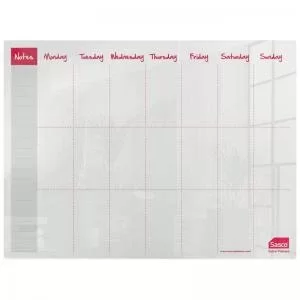 Image of Weekplanner Acrylicdesk&Semi 600X450Mm