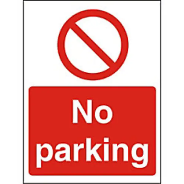 Image of Stewart Superior Seco Procedure Safety Sign No Parking Semi Rigid Plastic 150 x 200mm - P126SRP150X200 P126SRP150X200