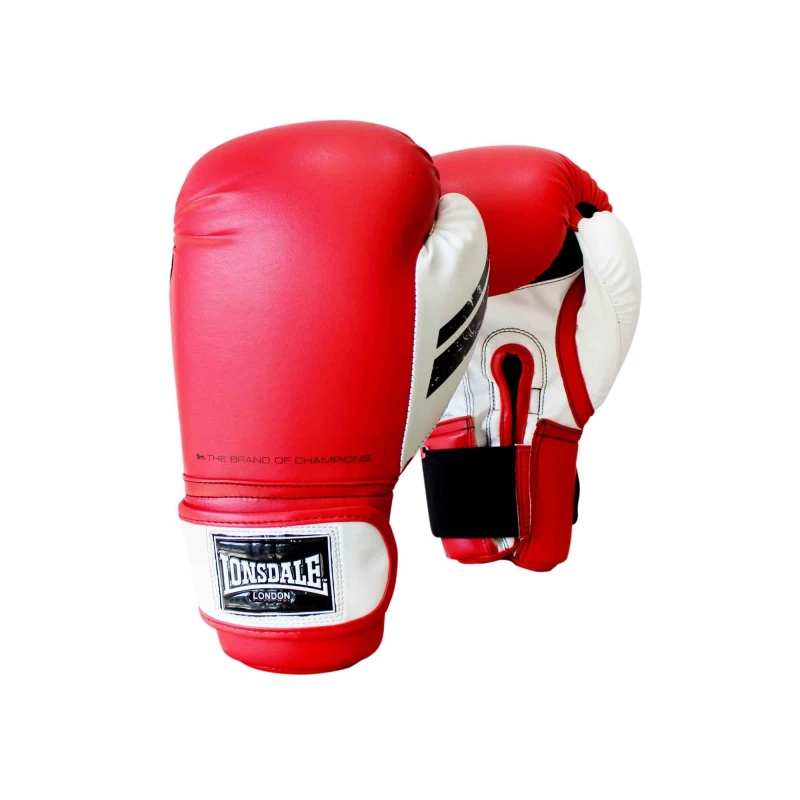 Image of Lonsdale Cruiser Training Glove Red/White unisex 10oz