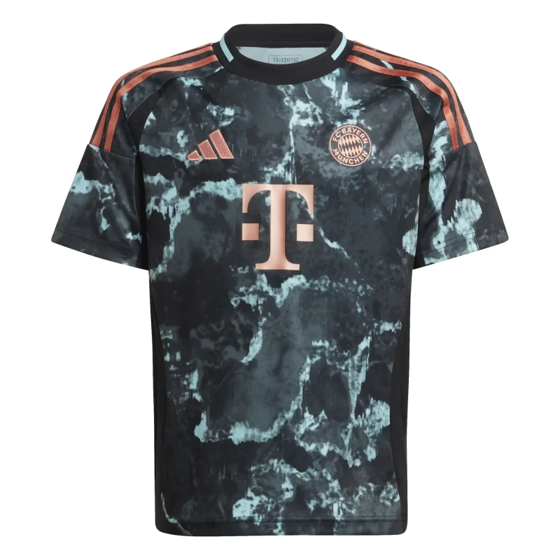 Image of adidas Bayern Munich Away Shirt 2024 2025 Juniors Domestic Replica Shirts 7-8 Years Black 36822603175
