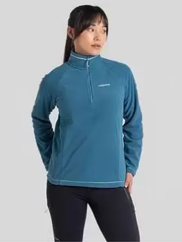 Image of Craghoppers Miska Vi Half Zip Fleece Top - Blue Size 8, Women