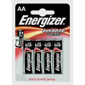 Image of Eveready Energizer Alkaline Power AA E91 Pack 4