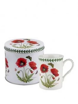 Image of Portmeirion Botanic Garden Poppy Mug & Tin Set