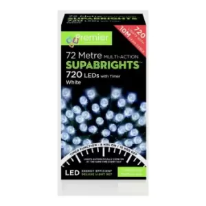 Image of Multi Action Supabrights Christmas Timer Fairy Lights - 720 Leds - White