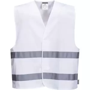 Image of Portwest Iona 2 Band Reflective Safety Vest White S / M