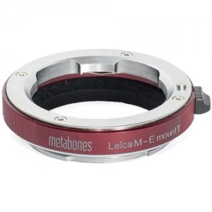 Image of Metabones Leica M Lens to Sony E Camera T Adapter - LM-E-RT1 - Red