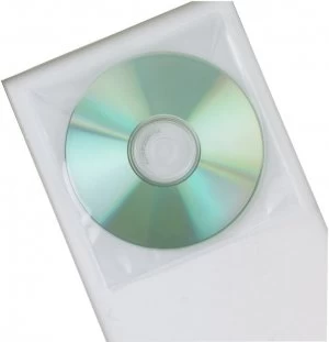 Image of Q Connect KF02207 Clear PP CD Envelopes - 50 Pack