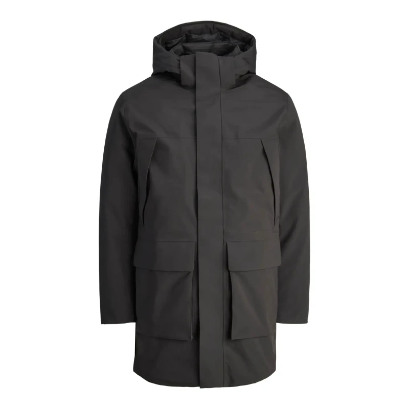 Image of jack & jones Parka with Detachable Hood Black Men S;XXL;XL;L;M