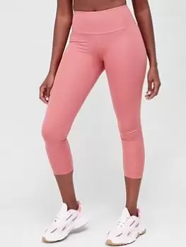 Image of adidas Yoga Essentials 7/8 Leggings - Light Red, Light Red Size M Women