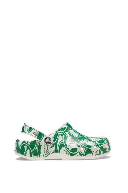 Image of Crocs 'Classic Clog Graphics' Kids Beach Green unisex