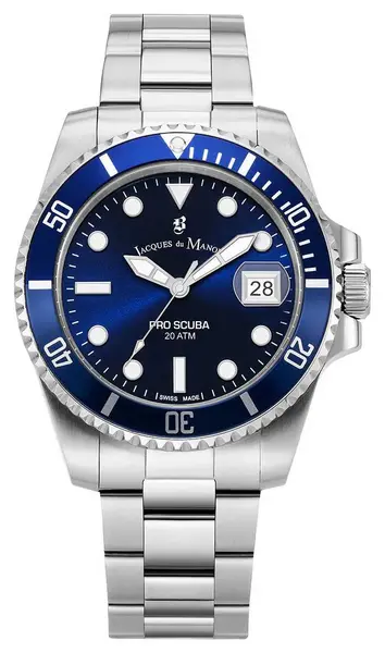Image of Jacques Du Manoir JWG02802 Pro Scuba (43mm) Blue Dial / Watch