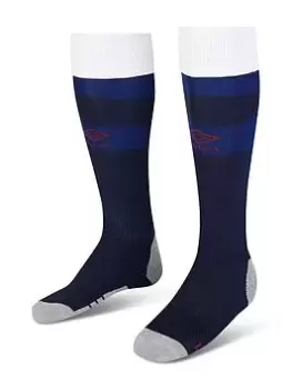 Image of Boys, Umbro Junior England Home Sock, Navy, Size M