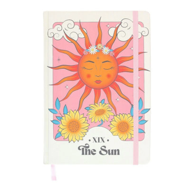 Image of Something Different Something Different The Sun Celestial A5 Notebook in Pink Pink One Size Unisex 5063527035271