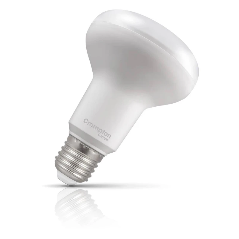 Image of Crompton LED R80 Reflector Light Bulb E27 9.5W Warm White 2700K Spotlight Screw Opal