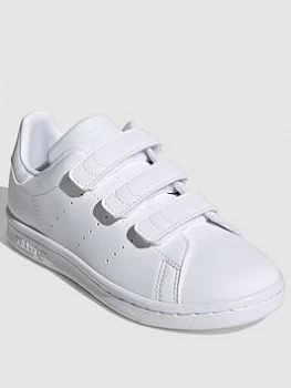 Image of adidas Originals Stan Smith Childrens Trainers - White/White, Size 11