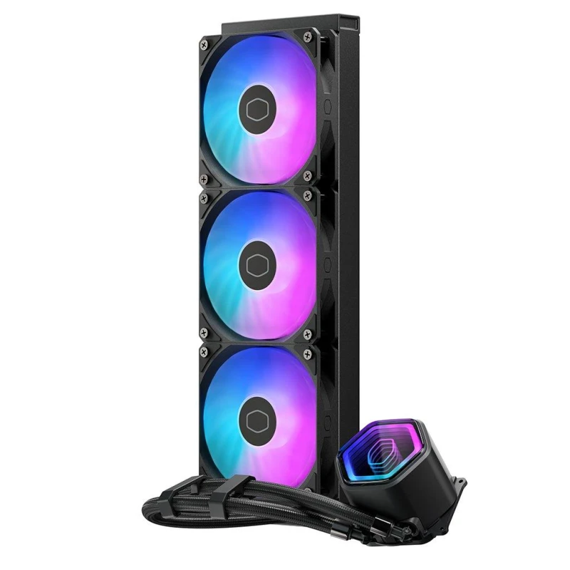 Image of Cooler Master MasterFrame 500 Mesh Midi Tower Black. Transparent