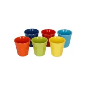 Image of Espresso Cups Set Of 6 Cup Set Multi Coloured - Bialetti