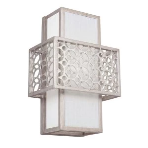 Image of 1 Light Indoor Wall Light Silver, E27