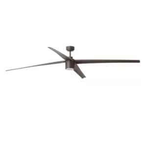 Image of Attos LED Brown Ceiling Fan with DC Motor Smart - Remote Included, 3000K
