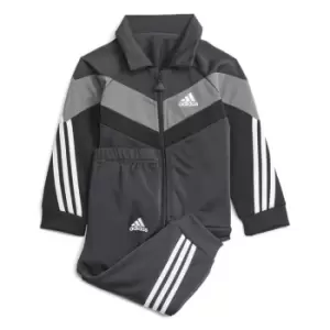 Image of adidas Future Icons Shiny Tracksuit Kids - Grey