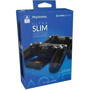 Image of PDP Gaming Ultra Slim Charge System for PS4 (UK 3 Pin-Plug)