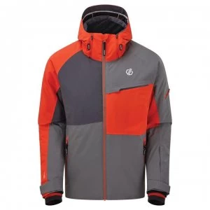 Image of Dare2B Supercell Waterproof Ski Jacket - Ebony/TrailB