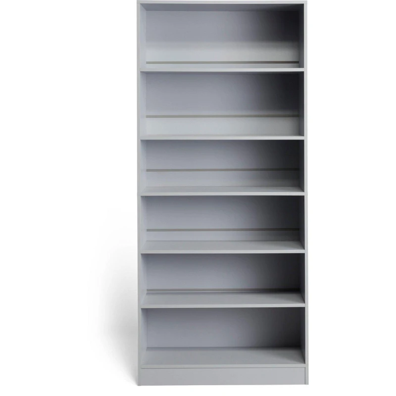 Image of Homelife A Locke 6 Tier Bookcase Grey unisex One Size