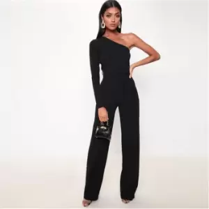Image of I Saw It First One Shoulder Jumpsuit - Black