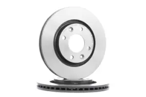 Image of PAIR PAINTED BREMBO BRAKE DISCS 09.8695.11