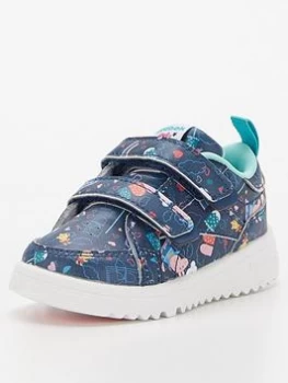 Image of Reebok X Peppa Pig Infant Weebok Clasp Low Trainer - Navy/Pink, Size 8