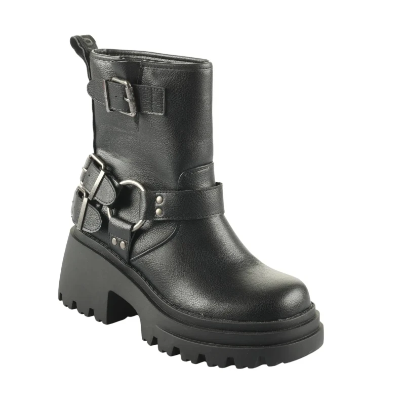 Image of Buffalo Womens boots Buffalo Bravr Biker Lo Noir Female 39
