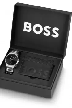 Image of Gents Boss Confidence E Watch and Black Card Holder 1570146