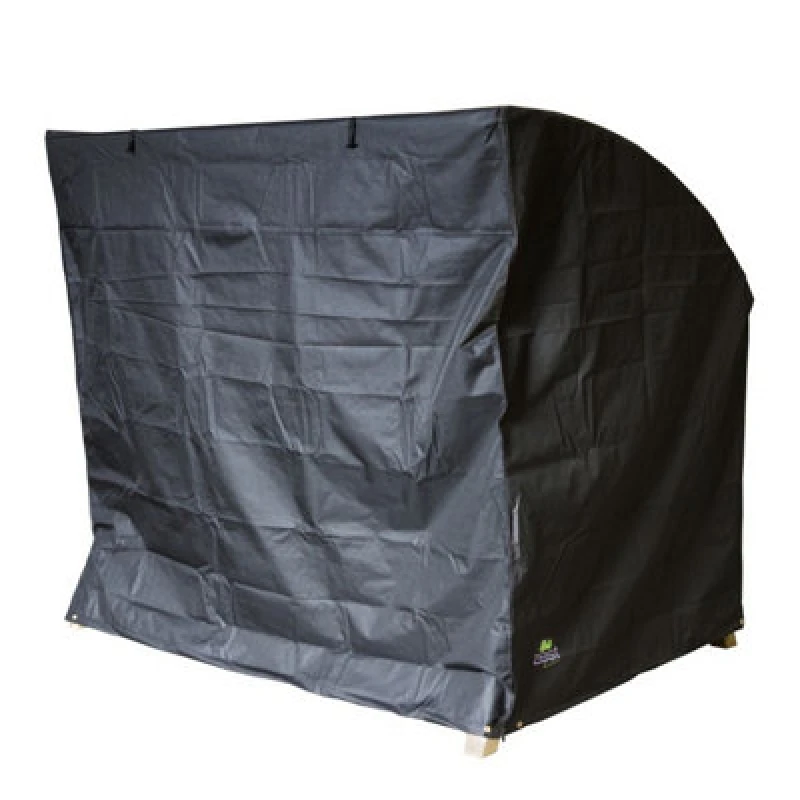 Image of Zest Miami 2 Seater Swing Seat Bench Garden Furniture Cover - Black