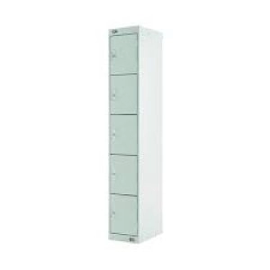 Image of Five Compartment Locker D300mm Light Grey Door MC00026