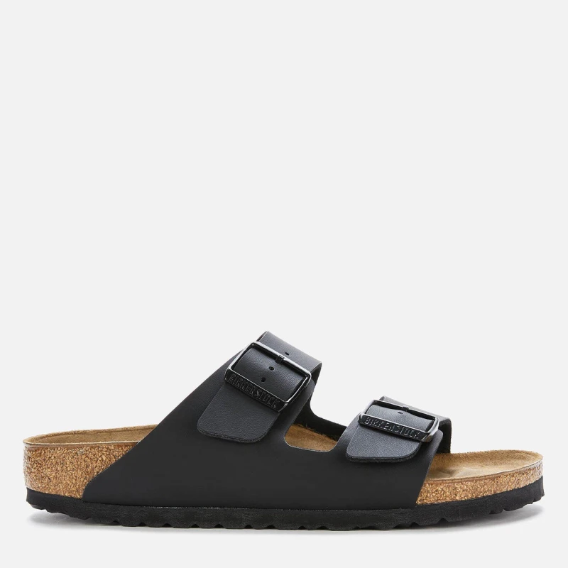 Image of Birkenstock Black Birko-Flor Arizona Sandals (Womens) Black Female 40 209177UK