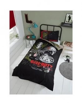 Image of Call of Duty Warning Duvet Set - Single