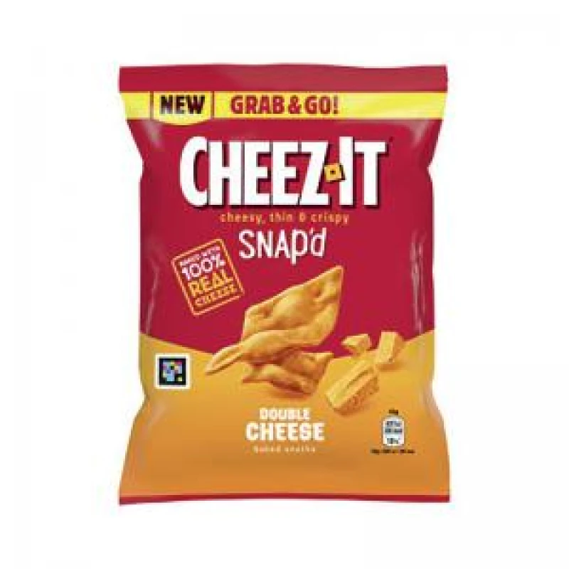 Image of Cheetah Cheez-It Snap'd Double Cheese Baked Snacks, 20X40G
