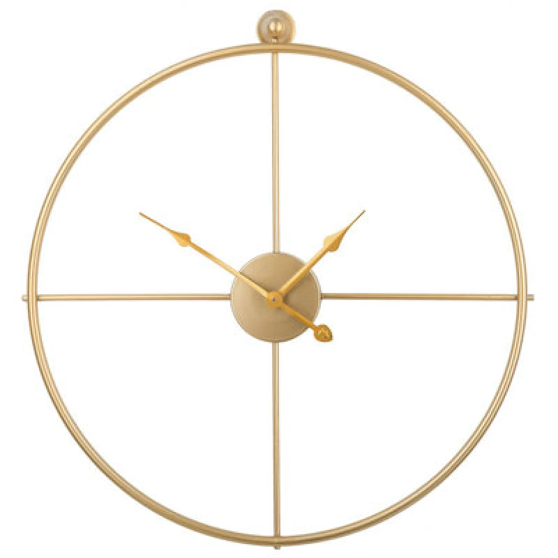 Image of Beliani Wall Clock Zuchwil 50 Cm Metal Gold