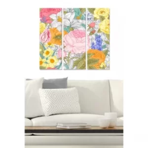 Image of MDF46965875 Multicolor Decorative MDF Painting (3 Pieces)
