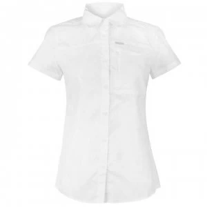 Image of Columbia Ridge Short Sleeve Shirt Ladies - White
