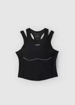 Image of P.E. Nation Womens Downtempo Tank In Black