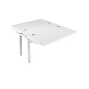 Image of Telescopic 2 Person Bench Extension 1200 X 800 Cable Port White - White