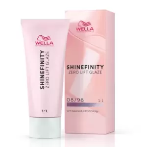 Image of Wella Professionals Shinefinity Zero Lift Glaze - 08/98 Cool Silver Pearl 60ml